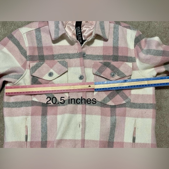 POINT ZERO - MOTION  Women’s PLAID LINED SHACKET- Rose pink - US M - Picture 7 of 7
